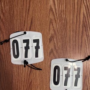 Equestrian bridle show numbers